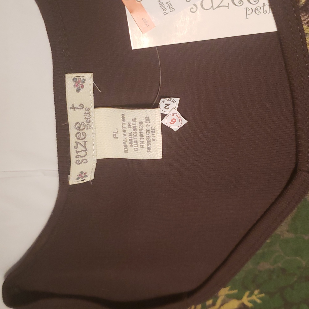 Suzee NEW Womens PL Jewel Shirt Tee Top Cotton Sweater Holidays Long Sleeve HPπ - Picture 10 of 13